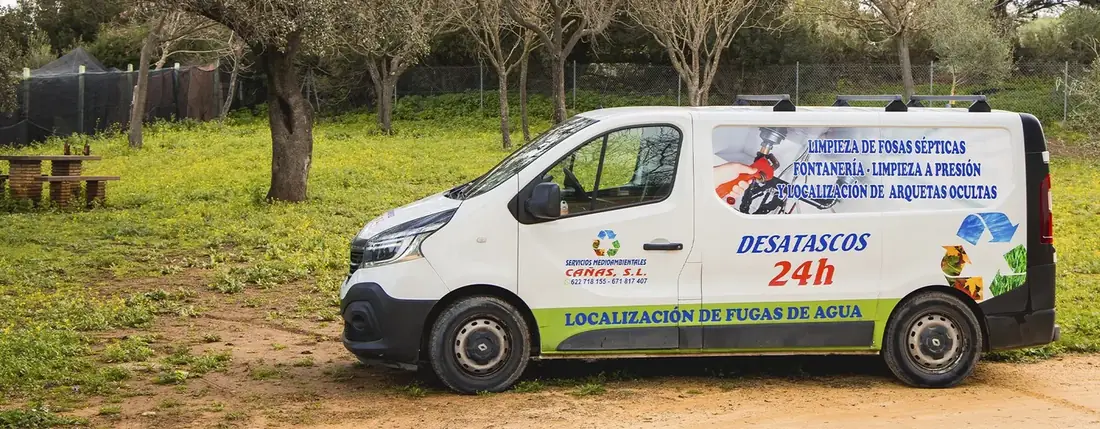 Vehículo Desatascos Caña 24h en servicio en Jerez